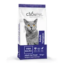 CaDoPet корм для взрослых кошек с рыбой 15 кг