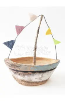 Керамическая лодка ручной работы