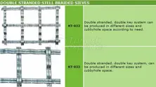Double Stranded Stell Braided Sieves