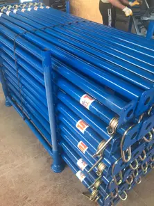 Telescopic props. Scaffolding systems