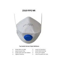 2310 FFP2 NR Respirator Mask