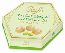 Tafe Turkish Delight with Double Roasted Pistachio Gift Carton Box 180 g - 607 code