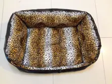 Leather Fiber Leopard Cushion Coffee No3 - KEKOPSDEELMINO3K