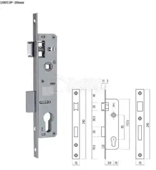 PVC Door Mortise Locks 10053P
