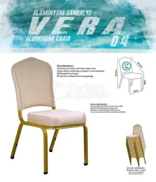 Chaises de banquet en aluminium VERA04