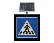 Solar Powered Pedestrian Crossing Signs B-14a LS-019