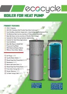 Boiler for Heat Pump