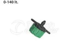 Round Drop Irrigation System Fittings Adjustable Drip Nozzle