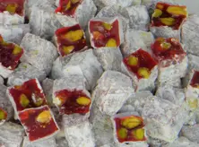 Double Roasted Pomegranate Flavored Turkish Delight With Pistachio