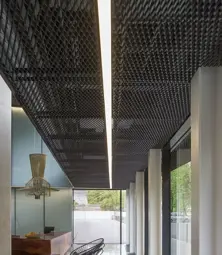 Expanded Metal Ceiling and Led Lighting
