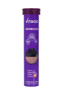 Vitago Sambucus Vitamin C Çinko İçeren 20 Efervesan Tablet