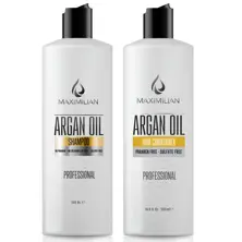 Argan Oil Shampoo and Conditioner - Sulfate and Paraben Free- For Poorly Damaged Dry Hair