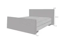 Bed Bases Silver Line Boxspring Coral