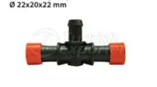 Flat Irrigation System Fittings with Ring Sealing Outlet TE