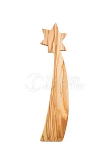 مجرفة الخشب اليدوى ، تصميم نجمة
