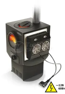 Stove (wood) + produces electricity
