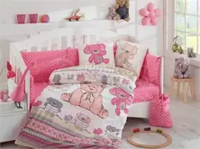 Tombik Pink - Juego de sábanas de bebé (8698499125117)