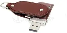 USB flash drive with leather case