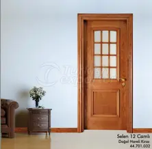 Serra de porta de madeira 12-Vidro