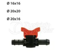 Round Drop Irrigation System Fittings Mini Valve Dovetail Sealing Outlet