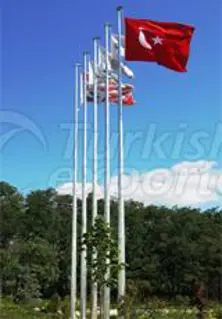 Galvanized Flag Pillar