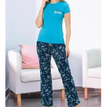 Bolero Women's Blue Pajama Set 9732