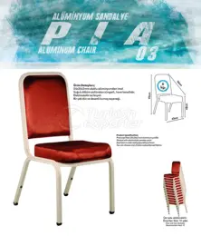 Alüminyum Banket Sandalyeler PİA03