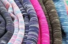Painted Yarn Inject Knitted Fabrics