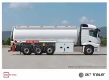 Cylindrical Tanker Truck Mounted