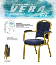 Chaises de banquet en aluminium VERA01 K