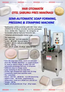 MINI HOTEL SOAPS PRESSING MACHINE