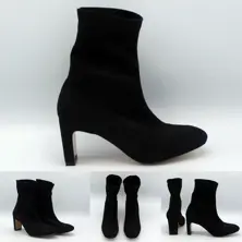 Stylish Heel Women Suede Boots Trend Footwear