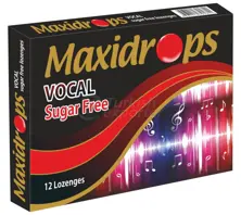 MAXİDROPS Vocal Şekersiz PASTİL