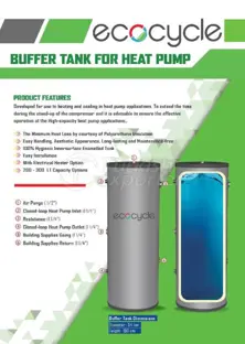 Buffer T ank for Heat Pump