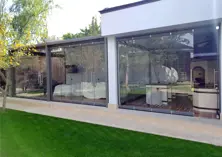 MOVABLE GLASS WALLS WITH PARKING