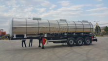 Cylindrical Stainless Steel Tanker Uninsulated