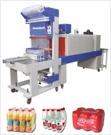 SHRINK WRAPPING MACHINE WITH WEB SEALER 