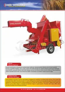 Mobile Thresher Machine With Depot