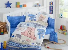 Tombik Blue - Juego de ropa de cama para bebé (8698499125094)