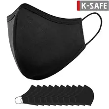 KSAFE Black Cotton Washable/Reusable Face Mask