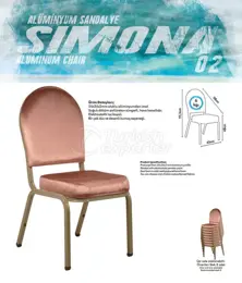 Aluminum Banquet Chairs SIMONA02