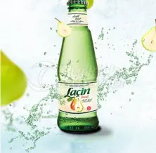 Pear flavored mineral water