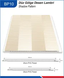 BP10 SHADOW PATTERN PVC CEILING PANEL