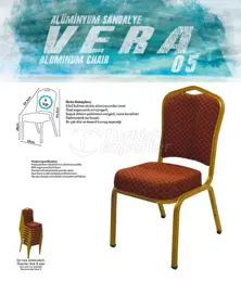Chaises de banquet en aluminium VERA05