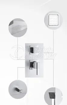 Complex Square Hydromassage System Grey,