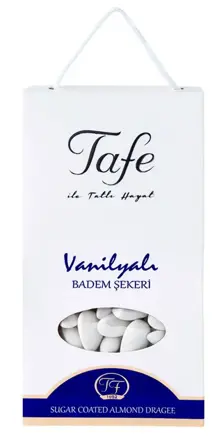 Dragée aux amandes enrobées de sucre Tafe à la vanille 150g - code 1016