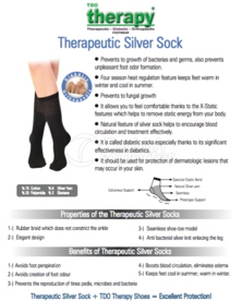 Therapeutic Silver Sock
