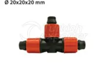Flat Irrigation System Fittings with Nut TE