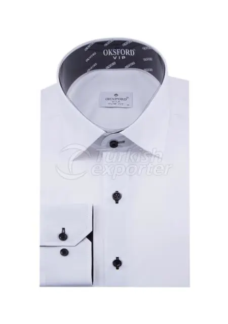 Man Slim Fit Formal Dress Shirt