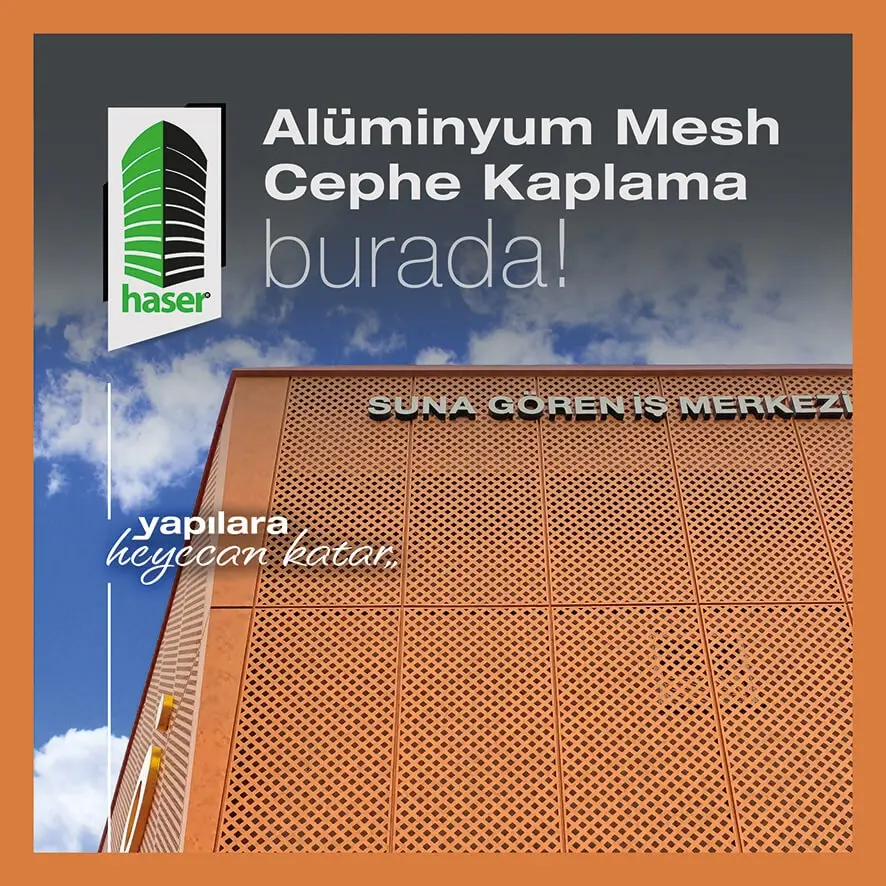 Aluminum Mesh Facade Cladding-Haser Aluminyum Ltd. Sti.